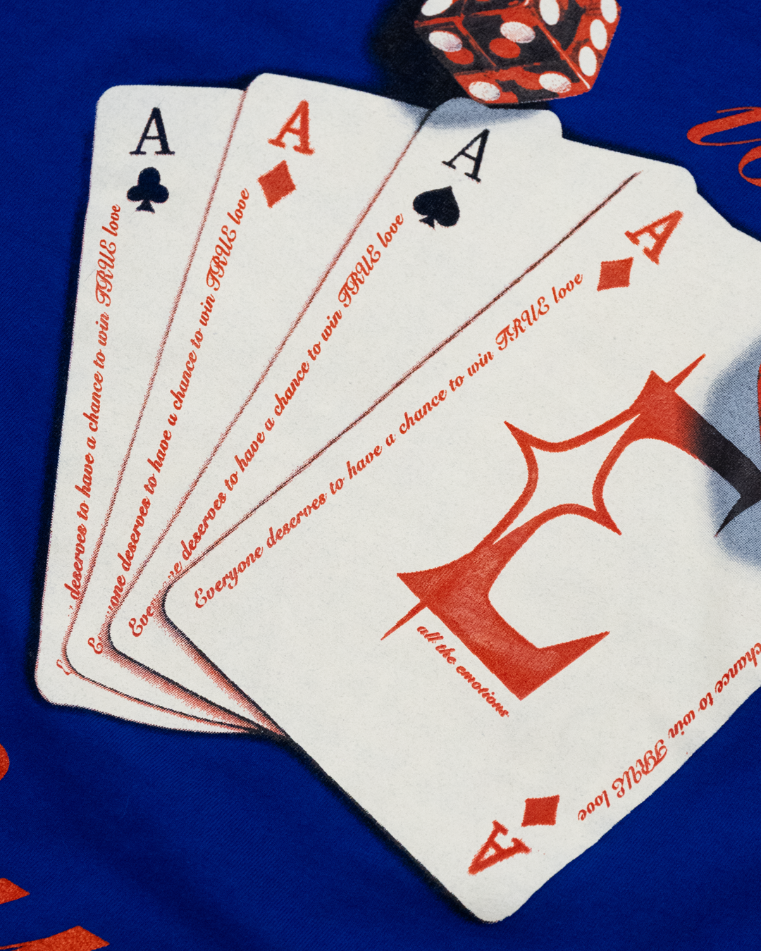 Blue Love Is A Gamble Tee