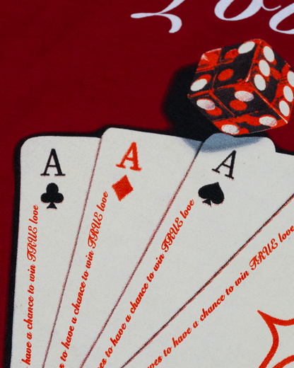 Red Love Is A Gamble Tee